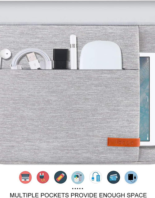 Load image into Gallery viewer, 15.6 Inch Laptop Sleeve Case Computer Bag for 15.6" Acer Aspire/Predator, Inspiron, ASUS Zenbook Pro 15 Vivobook, HP Pavilion, Lenovo Ideapad 330, Thinkpad E590, Chromebook Water Resistant, Gray

