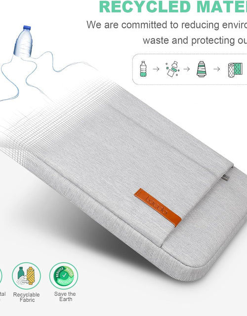 Load image into Gallery viewer, 15.6 Inch Laptop Sleeve Case Computer Bag for 15.6" Acer Aspire/Predator, Inspiron, ASUS Zenbook Pro 15 Vivobook, HP Pavilion, Lenovo Ideapad 330, Thinkpad E590, Chromebook Water Resistant, Gray
